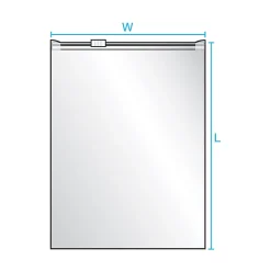 10" x 13" Reclosable Poly Bags, 3 Mil, Clear, 250/Carton (4077)