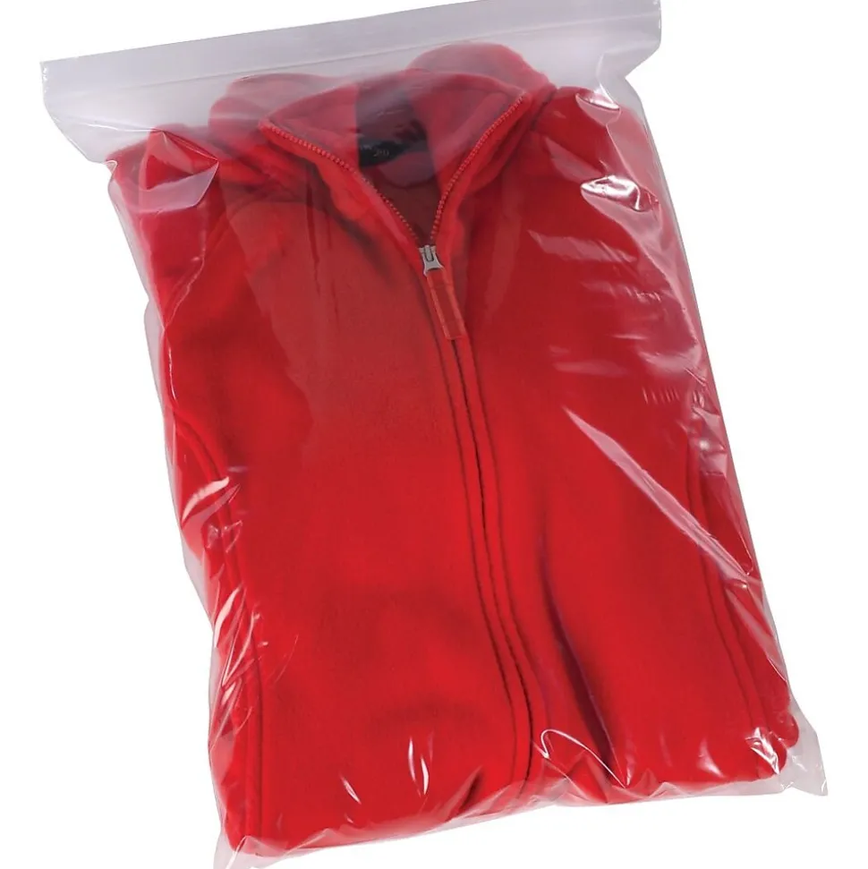 7" x 9" Reclosable Poly Bags, 2 Mil, Clear, 1000/Carton (3627A)