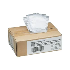 2" x 3" Reclosable Poly Bags, Clear, 1000/Carton (47223)