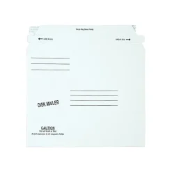 6.06" x 7.5" Self Seal Fiberboard Mailers, CD/DVD, 100/Carton (QUA64117)
