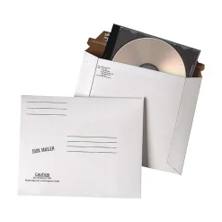 6.06" x 7.5" Self Seal Fiberboard Mailers, CD/DVD, 100/Carton (QUA64117)