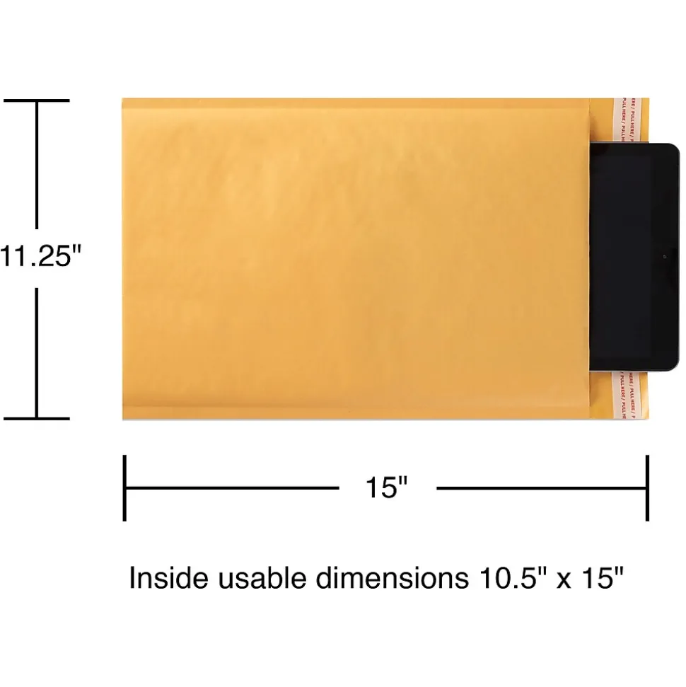 11.25" x 15" Self-Sealing Bubble Mailer, #5, 25/Carton (ST56649B)