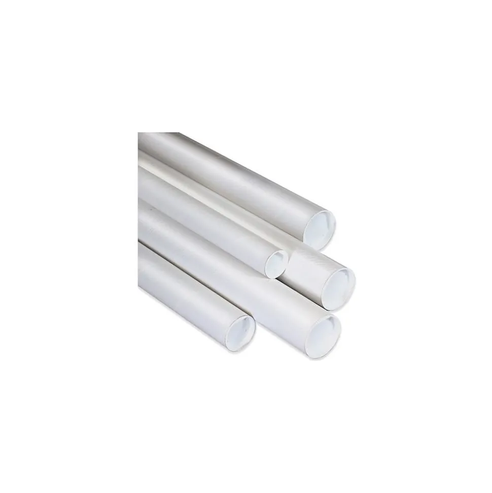 2.5 x 48 Standard Mailing Tube, White, 34/Carton (P2548W)