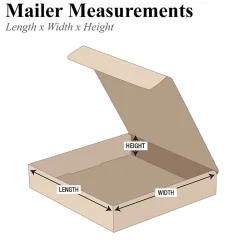 6" x 6" x 2" Corrugated Mailers, 50/Bundle (M662K)