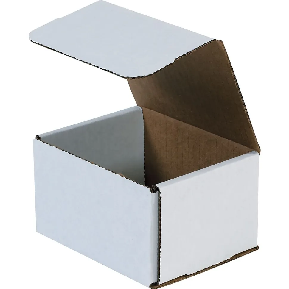 8" x 7" x 6", Corrugated Mailers, White, 50/Bundle (M876)