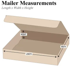 12" x 8" x 3" Literature Mailers, 50/Bundle (ML1283K)