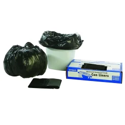AbilityOne Envision 7-10 Gallon Industrial Trash Bag, 24" x 24", Low Density, 1 mil, Brown/Black, 250 Bags/Box (TRC2424)