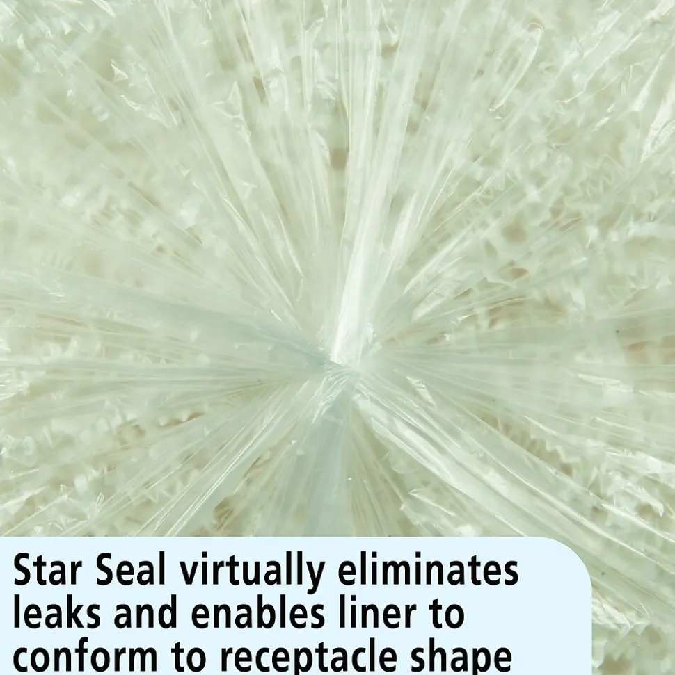 AbilityOne Envision LLDPE 33 Gallon Industrial Trash Bag, 33" x 39", Low Density, 0.8 mil, Clear, 250 Bags/Box (8105015171353)