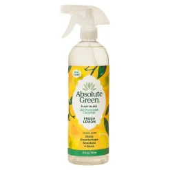 Absolute Green Natural All-Purpose Cleaner, Fresh Lemon Scent, 25 Fl Oz., 6/Carton (AG2-ST-6)