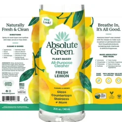 Absolute Green Natural Multipurpose Cleaner, Lemon, 2/Pack (LEMALL-2PK)