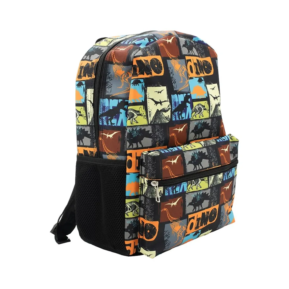 Accessory Innovations Kids' Boy's Life Dino Laptop Backpack, Medium, Multicolor (B24GC58197-ST)