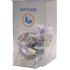 Accuform Plastic PPE Small Ear Plug Dispenser with Hinged Lid, Clear Plastic, HDH104 (HDH104)