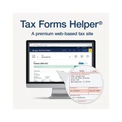 Adams 2024 1099-DIV Tax Form with Access to Adams Tax Forms Helper, 4-Part, 2-Up, Copy A, 1, B, 2, 10/Pack (STAX5DV-24)