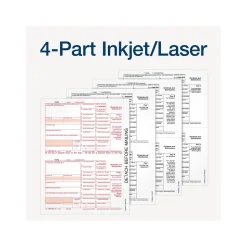 Adams 2024 1099-DIV Tax Form with Access to Adams Tax Forms Helper, 4-Part, 2-Up, Copy A, 1, B, 2, 10/Pack (STAX5DV-24)