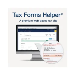 Adams 2024 1099-INT Tax Form with Self-Seal Envelope, 4-Part, 2-Up, Copy A, 1, B, 2, 12/Pack