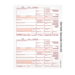 Adams 2024 1099-MISC Copy A Laser Tax Forms, 50 Forms/Pack (LMISCFED-S)