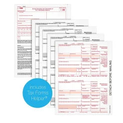 Adams 2024 1099-MISC 4-Part Laser/Inkject Tax Forms and software, 50/pack (6103Q)