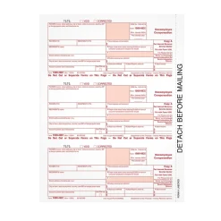 Adams 2024 1099-NEC Copy A Laser/Inkjet Tax Forms, 50 Sheets/Pack (LNECFED16)