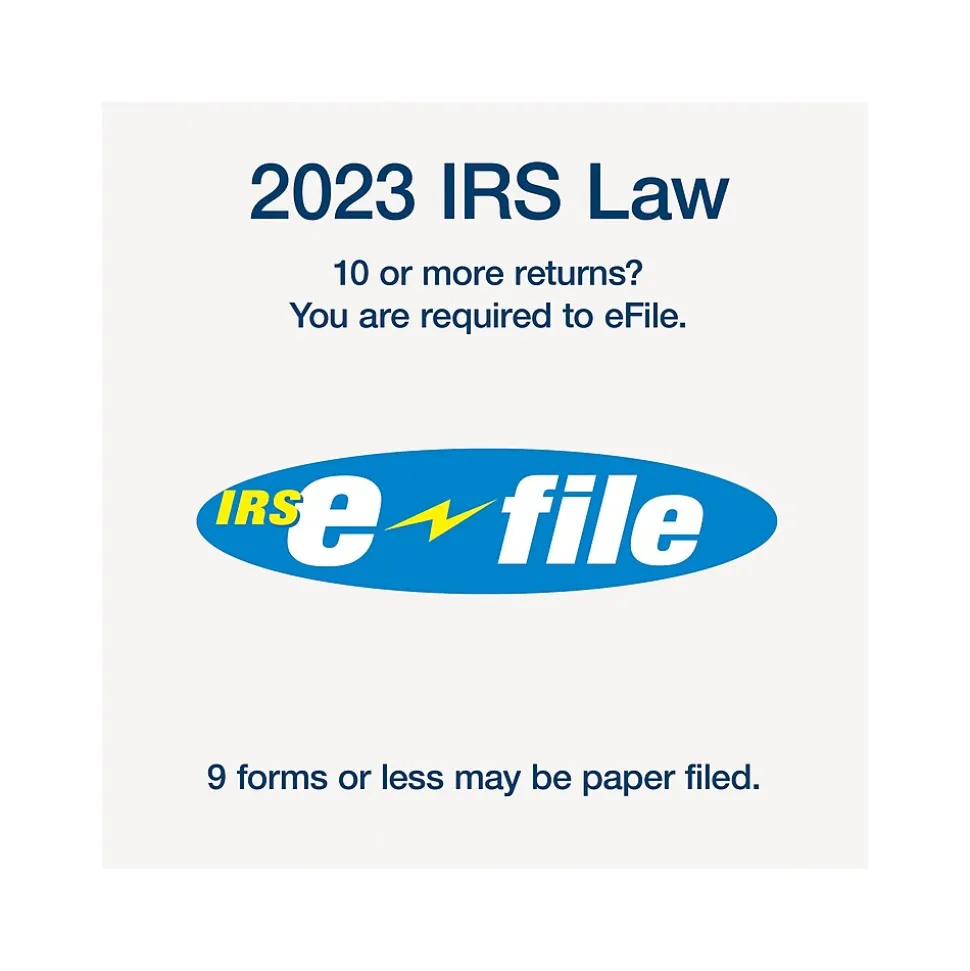 Adams 2024 1099-NEC Tax Form, 4-Part, 3-Up, Copy A, 1, B, 2, 24/Pack (STAX524NEC-24)