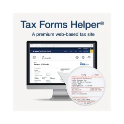 Adams 2024 1099-NEC Tax Form with 10 e-files, 4-Part, 3-Up, Copy A, 1, B, 2, 50/Pack (STAX550NEC-24)
