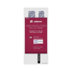 Adams 2024 Self-Seal Security-Tinted Double-Window 1099 Tax Envelope, 8.75" x 3.75", White, 25/Pack (STAX3-24)