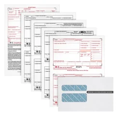 Adams 2024 W-2 4-Part Laser/Inkject Tax Forms with Envelopes and software, 50/pack (LW2425Q)