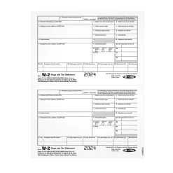 Adams 2024 W-2 Tax Form, 1-Part, Copy C, 100/Pack (LW2EEC2)