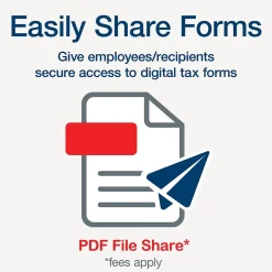 Adams 2024 W-2 Tax Form with Self-Seal Envelopes and Access to Tax Forms Helper, 6-Part, 2-Up, Copy A, 1, B, C, 2, D, 12/Pack