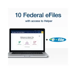 Adams 2024 W-2 Tax Form with W-3 Forms and Access to Tax Forms Helper, 6-Part, 2-Up, Copy A, 1, B, C, 2, D, 50/Pack