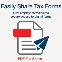 Adams 2024 W-2 Tax Form with W-3 Forms, e-files, and Access to Tax Forms Helper, 6-Part, 2-Up, Copy A, 1, B, C, 2, D, 24/Pack