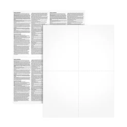 Adams 2024 W-2 4-up Employee Copy Blank Front with Copy B&C Backers, Laser/Inkject Tax Forms, 100 sheets/pack (LW24UPB100)