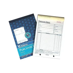 Adams 2-Part Carbonless Purchase Requisitions, 8.44"L x 5.56"W, 50 Sets/Book, 10/Box (DC5831-10)