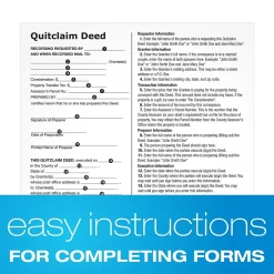 Adams Quitclaim Deed, Form and Instructions, 8.5