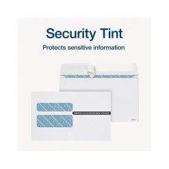 Adams Self-Seal Security-Tinted Double-Window W-2 Tax Envelope, White, 25/Pack (STAX2-24)