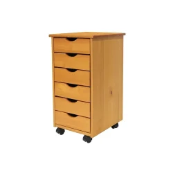 Adeptus 25.8" Solid Pine Drawer Cabinet, Medium (C0008)