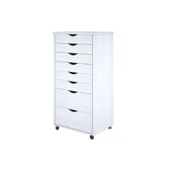 Adeptus 40.28" Wood Drawer Cabinet, Whitewash (76182)