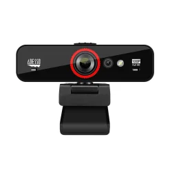 Adesso CyberTrack F1 HD 1920 x 1080 Webcam, 2.1 Megapixel, Black (CyberTrack F1)