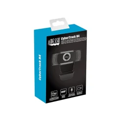 Adesso Cybertrack H4 1080P HD USB Webcam with Built-in Microphone, Black (CYBERTRACKH4)