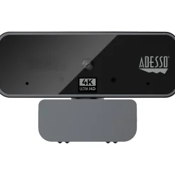 Adesso CyberTrack HD 3840x2160 Webcam, 8 Megapixels, Black (CYBERTRACKH6)