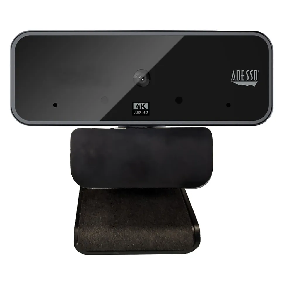 Adesso CyberTrack HD 3840x2160 Webcam, 8 Megapixels, Black (CYBERTRACKH6)