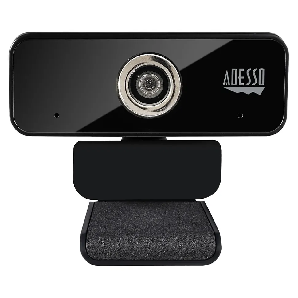 Adesso CyberTrack HD 3840x2160 Webcam, 8 Megapixels, Black (CYBERTRACK6S)