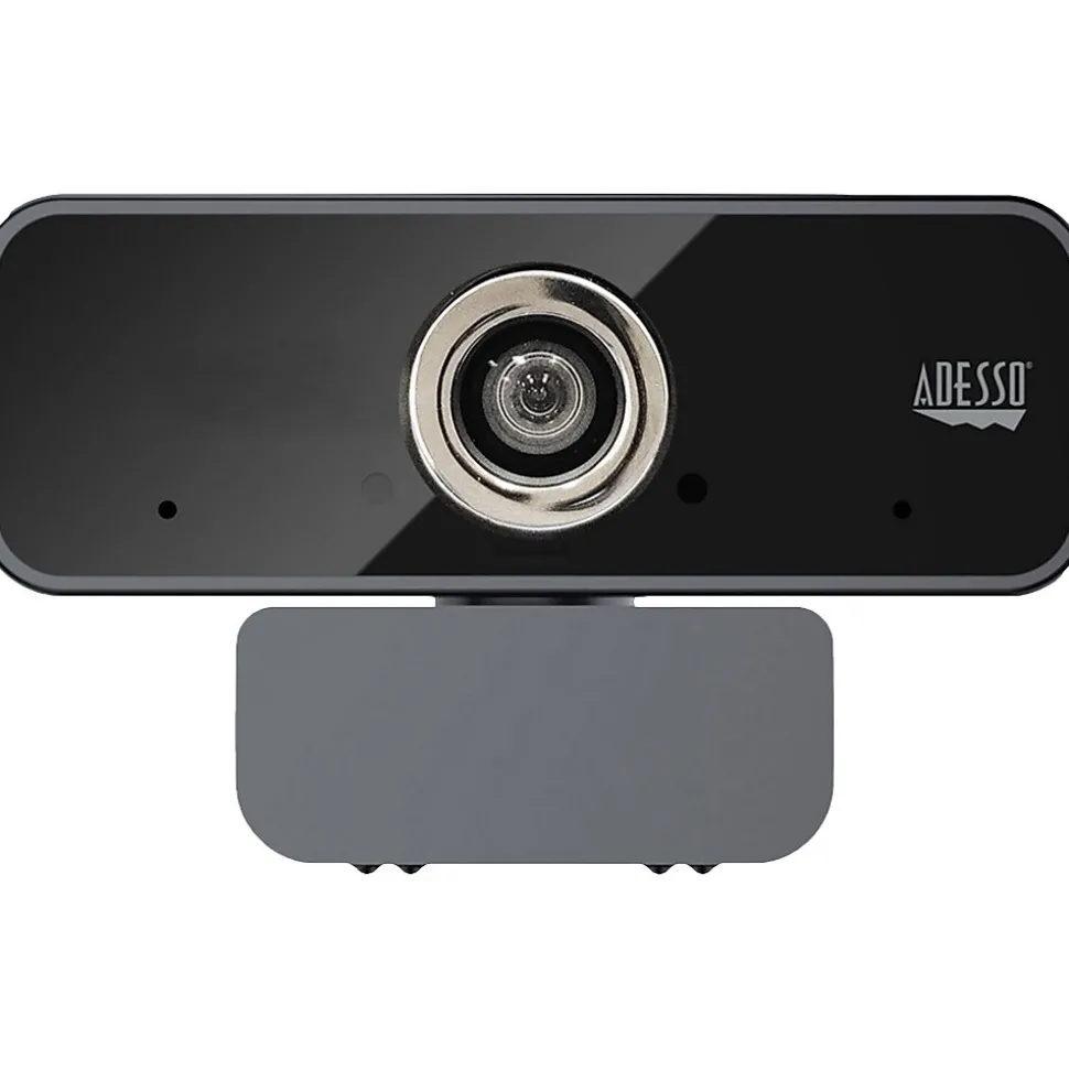 Adesso CyberTrack HD 3840x2160 Webcam, 8 Megapixels, Black (CYBERTRACK6S)