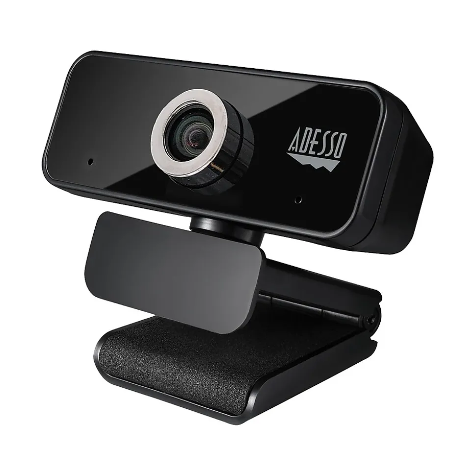 Adesso CyberTrack HD 3840x2160 Webcam, 8 Megapixels, Black (CYBERTRACK6S)