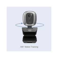 Adesso CyberTrack M1 HD 1080p Webcam, 2.1MP, Black (CYBERTRACK M1)