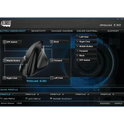 Adesso iMouse E30 Wireless Advanced Optical Mouse, Black