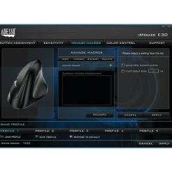 Adesso iMouse E30 Wireless Advanced Optical Mouse, Black