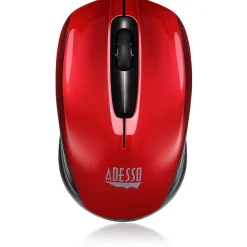 Adesso iMouse S50, 2.4GHz Wireless Mini Mouse, Red