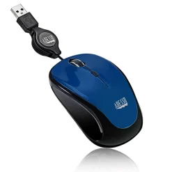 Adesso iMouse S8L Ambidextrous Optical USB Mouse, Blue/Black (IMOUSE S8L)