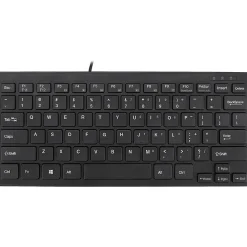 Adesso SlimTouch Mini Wired Gaming Keyboard, Black (AKB-111UB)