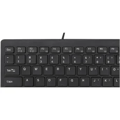 Adesso SlimTouch Mini Wired Gaming Keyboard, Black (AKB-111UB)